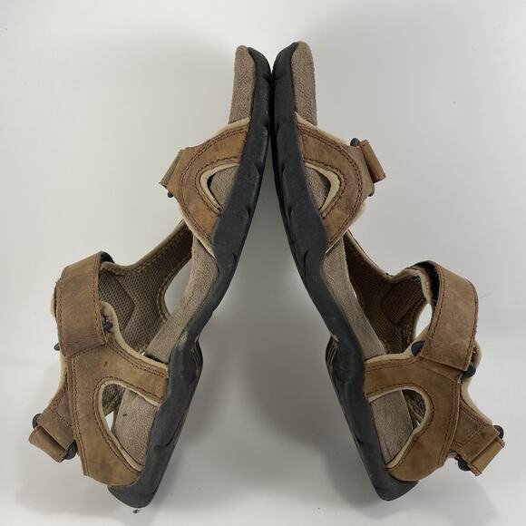 Teva Fossil Canyon Hiking Leather Active Sandals Brown Leather 6101 Mens Size 12 - Picture 7 of 9